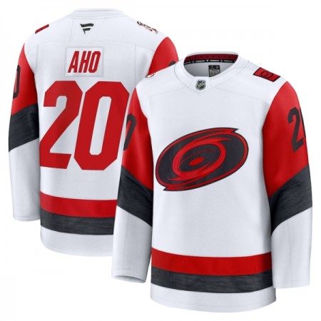 Miesten NHL Carolina Hurricanes Pelipaita 2025-26 Fanatics Premium Sebastian Aho Vieras Valkoinen Miesten NHL Carolina Hurricanes Pelipaita 2025-26 Fanatics Premium Sebastian Aho Vieras Valkoinen